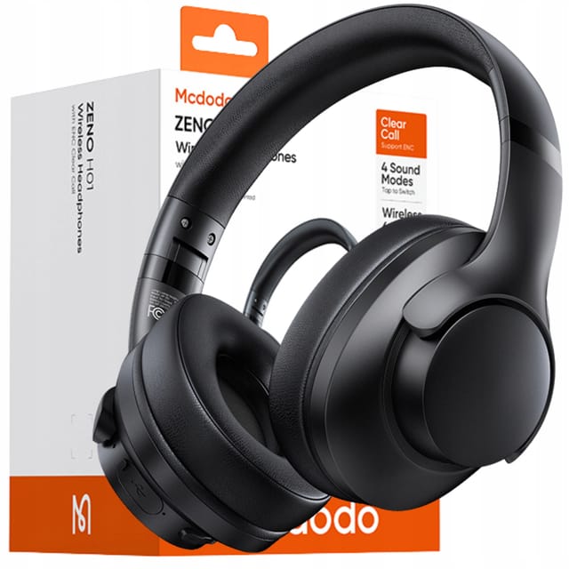 Mcdodo Kabellose On-ear-bluetooth-kopfhörer Mit Integriertem Mikrofon, Schwarz