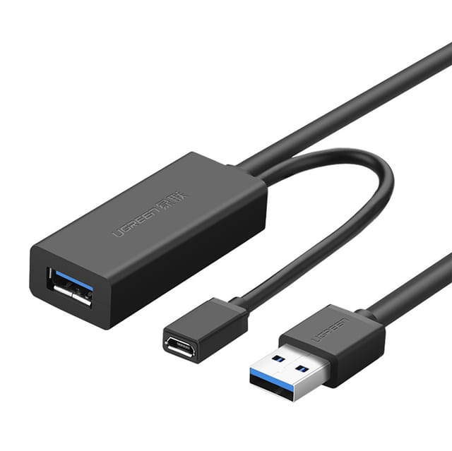 Ugreen Us175 Usb 3.0 Micro-usb-verlängerungskabel 5 M (schwarz)