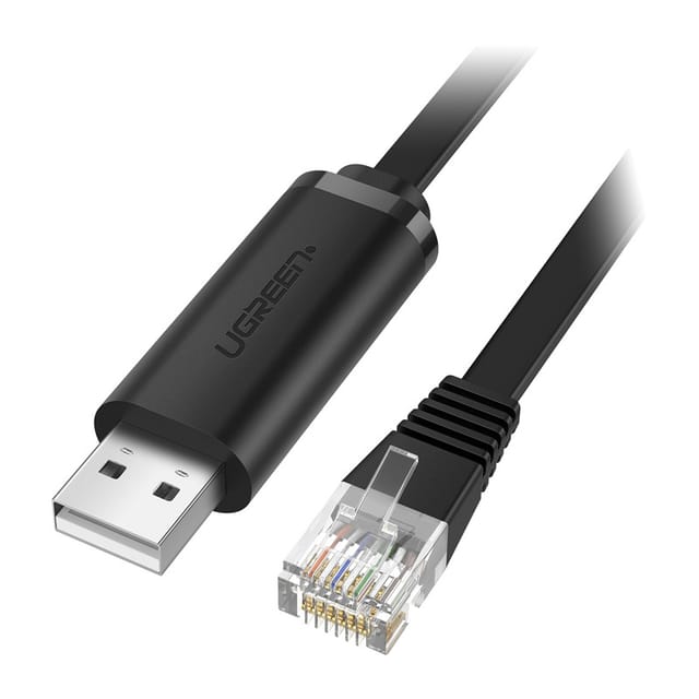 Ugreen Cm204 Usb-zu-rj45-konsolenkabel, 3 M (schwarz)