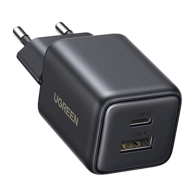 Ugreen X514 Usb + Usb-c, Gan, 20w Wandladegerät (schwarz)