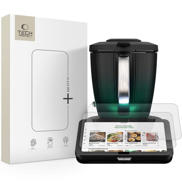 Gehärtetes Glas Tech-protect Glass Fit+ 2er-pack Thermomix Tm7 Klar