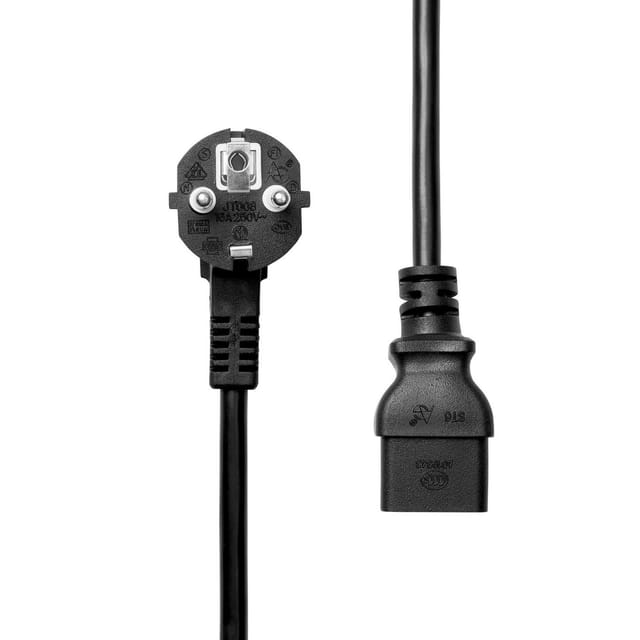 Proxtend Schuko-netzkabel, Abgewinkelt Auf C19, 0,5 M, Pc-fac19-0005