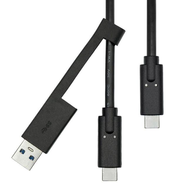 Proxtend Usb-c 3.2 G2 Kabel Mit Usb-a Adapter 1m, Usbcwa-001