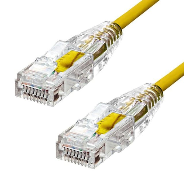 Proxtend Ultra Slim Ethernet-kabel Cat6 U/utp Cu Lszh Gelb 4m, S-6utp-04y