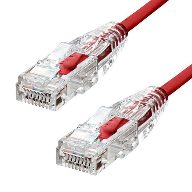 Proxtend Ultra Slim Cat6 U/utp Cu Lszh Ethernet-kabel Rot 5m, S-6utp-05r
