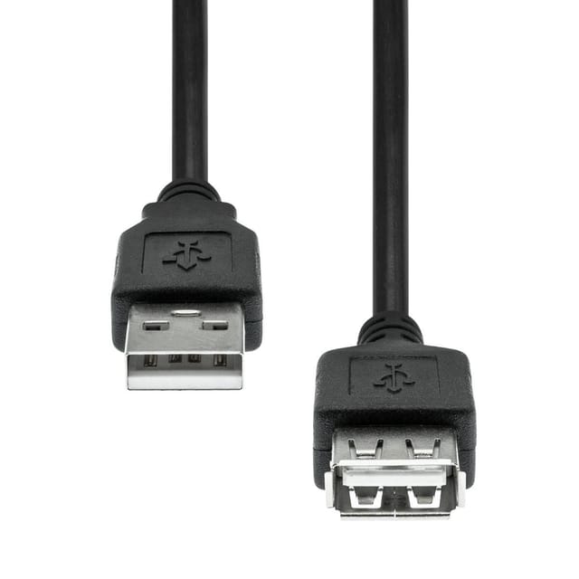 Proxtend 2.0 Usb-verlängerungskabel, 3 M, Schwarz, Usb2aaf-003