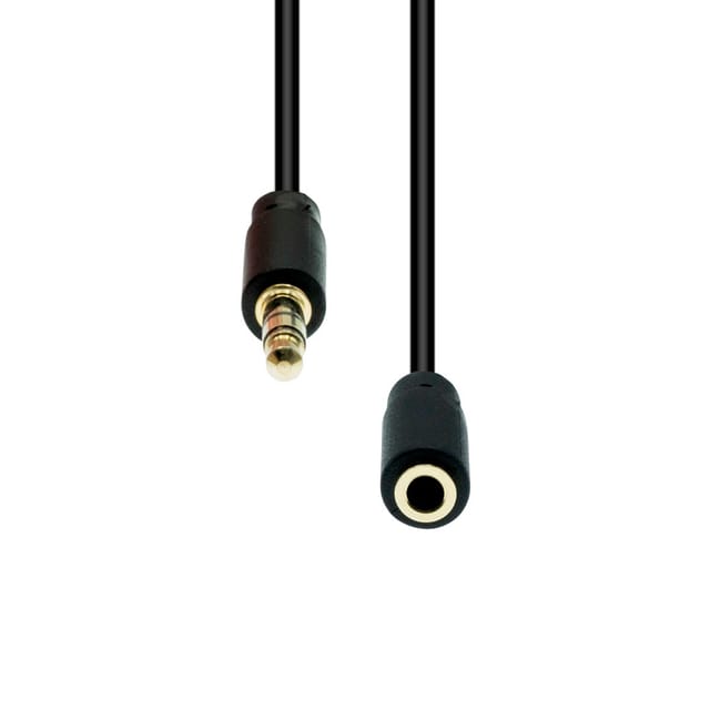 Proxtend 4-pin Slim Verlängerungskabel Schwarz 10m, M4exs-10