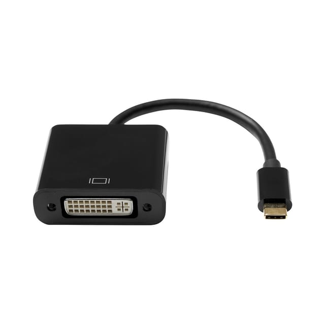 Proxtend Adapter Usb-c (m) Auf Dvi-i 24+5 (f), Schwarz 10cm, Usbc-dvi245-0001