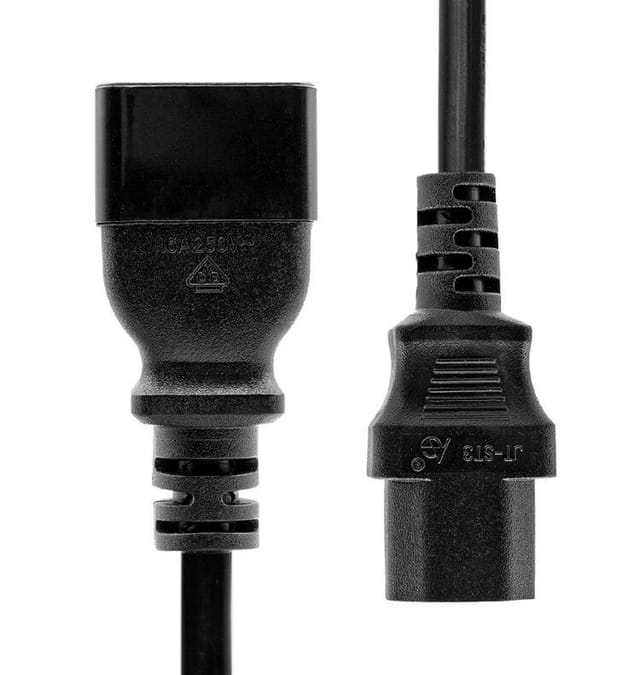 Proxtend C13 Auf C20 Netzkabel 0,5 M Schwarz, Pc-c13c20-0005