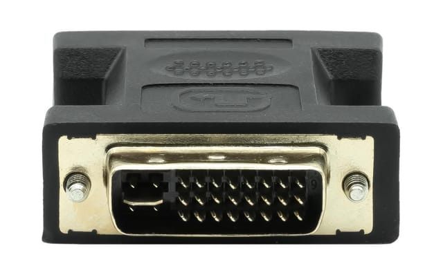 Proxtend Dvi-i 24+5 (m) Auf Vga (f) Adapter, Schwarz, Dvii245-vgaf