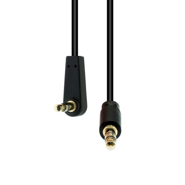 Proxtend Kabel Mit Abgewinkeltem 3-pin-slim-stecker (stecker-stecker), 1 M, Schwarz, 5c11e09636, M3sa-01