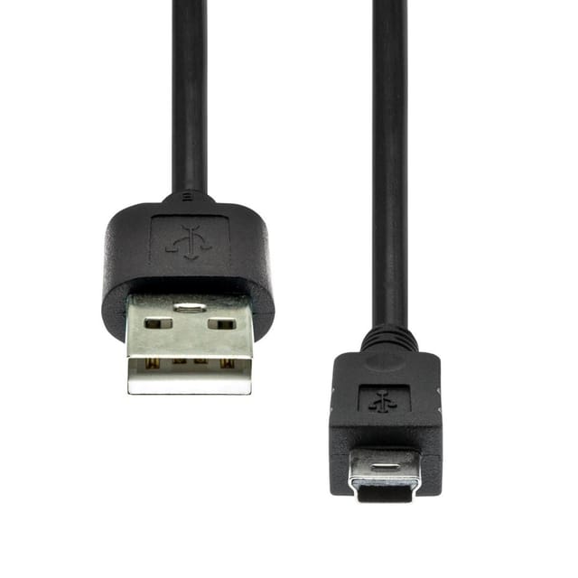 Proxtend Usb 2.0 A Auf Mini B 5p Stecker/stecker Kabel, Schwarz, 0,5 M, Usb2aminib-0005