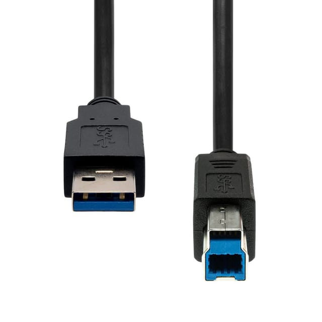 Proxtend Usb 3.2 Gen1 A-b Stecker/stecker Kabel Schwarz 0,5 M, Usb3ab-0005