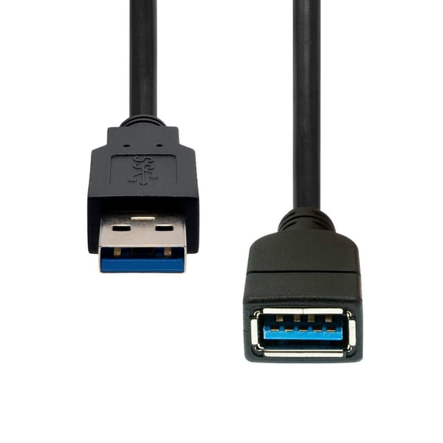 Proxtend Usb 3.2 Gen1 Verlängerungskabel Schwarz 3 M, Usb3aaf-003