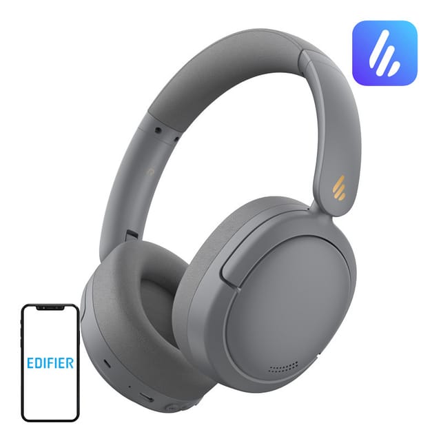 Edifier W800bt Pro Kabelloser Kopfhörer, Anc (grau)