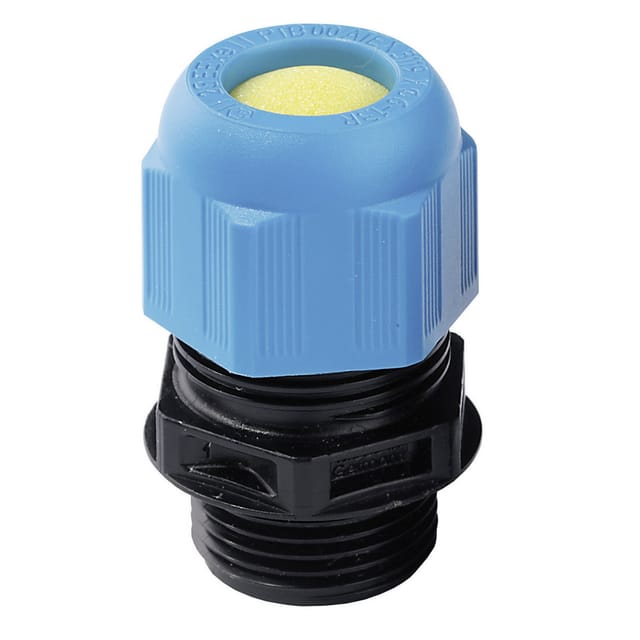 Wiska - 10064411 Kabelverschraubung Atex M16 Polyamid Schwarz (ral 9005), Licht-blau (ral 5012) 1 St.