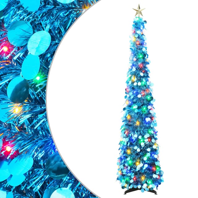 Pop-up-led-weihnachtsbaum Mit Sternspitze 120 Cm 50 Leds Pet Vidaxl
