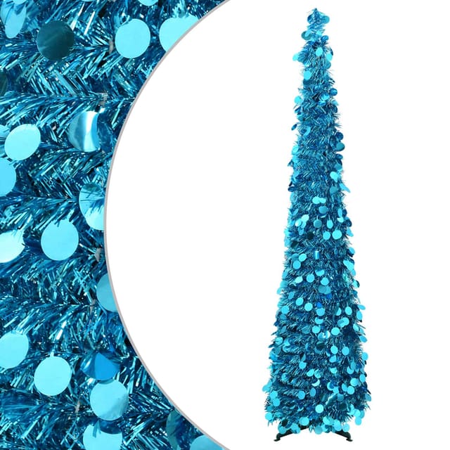 Pop-up-weihnachtsbaum 180 Cm Pet Blau Vidaxl