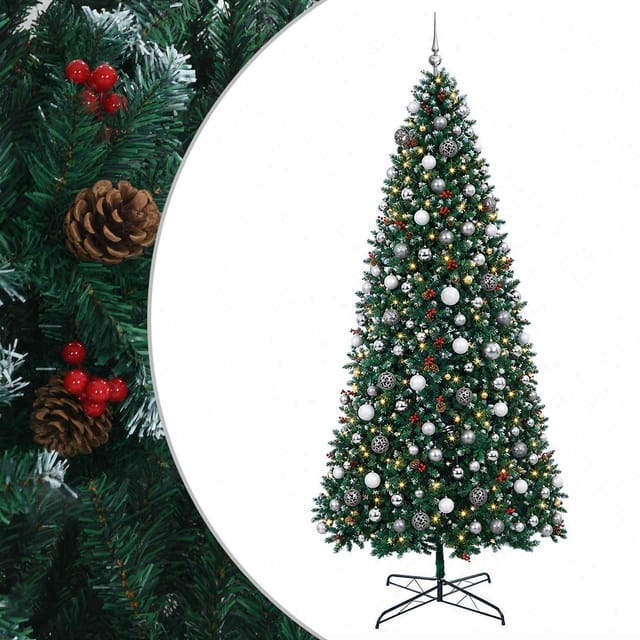 Künstlicher Weihnachtsbaum Mit Klappsystem Und Kugeln 500 Cm Vidaxl