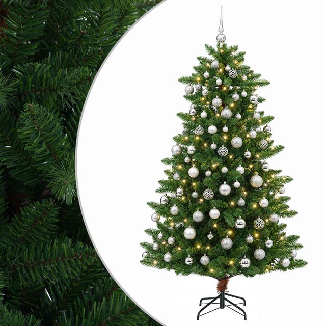 Artificial Christmas Tree With Bauble 240 Cm 300 Leds Vidaxl