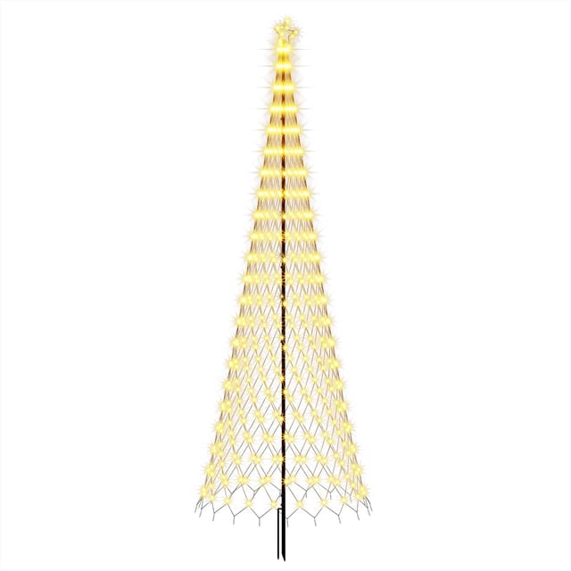Led-weihnachtsbaum Ekenas 400 Cm 450 Leds Warmes Weiß Eisen Vidaxl