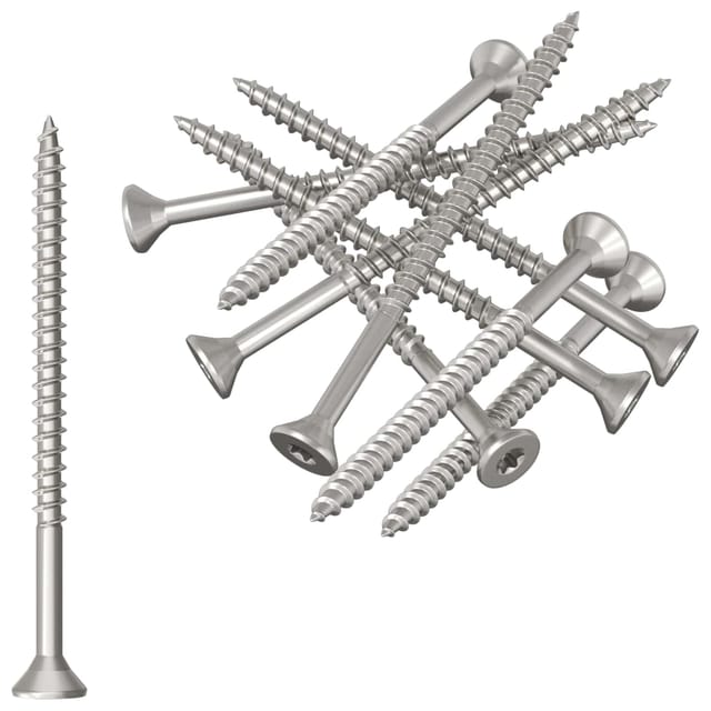 Schrauben 100 Pcs Silber Ø 2,88 X 45 Mm A2-edelstahl Vidaxl