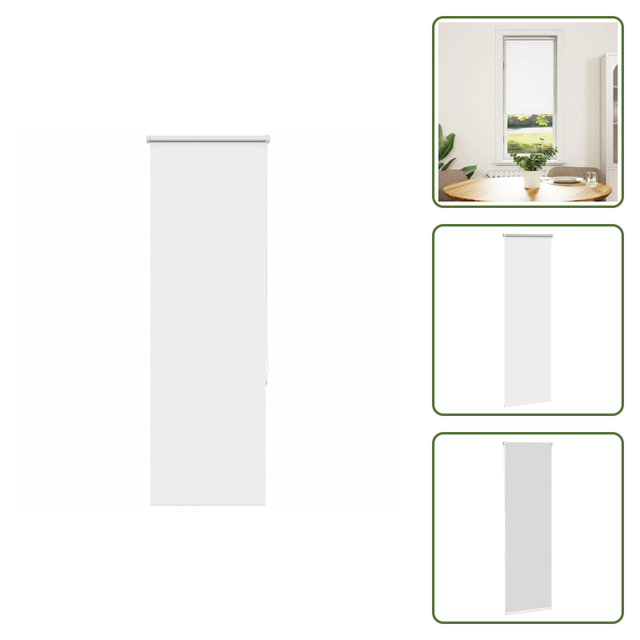Vidaxl Verdunkelungsrollo Weiß 45x150cm Stoffbreite 40,7 Cm Polyester
