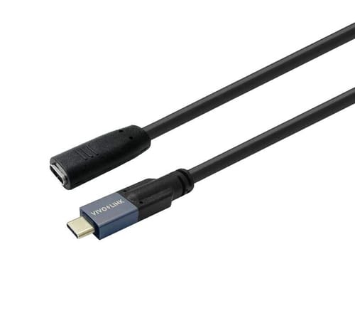 Usb-c-kabel (stecker/buchse), 0,3 M, 20 Gbit/s, Vivolink