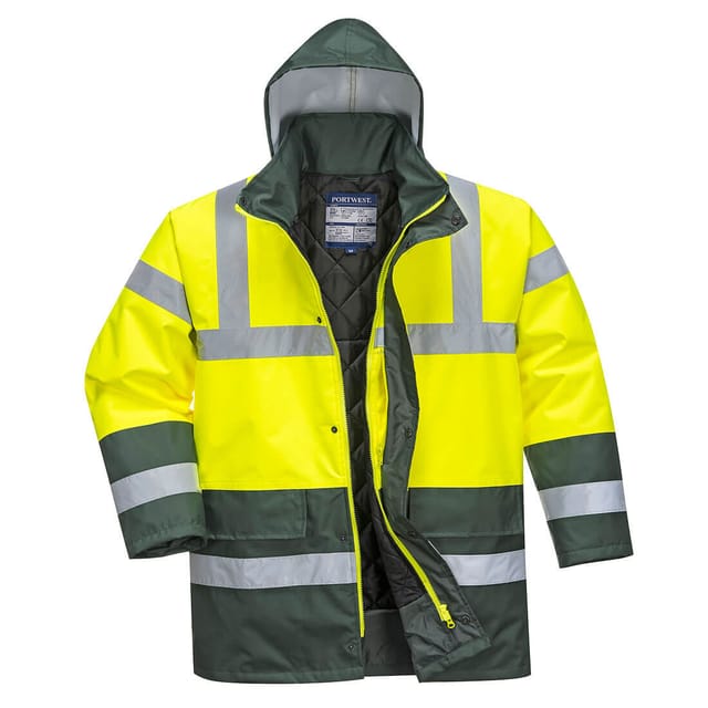 Parka Hv Bicolore Gelb/grün Xl