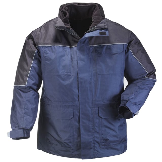 Mehrschichtiger Regen-parka Ripstop 4-in-1 - Marineblau L - 48/50