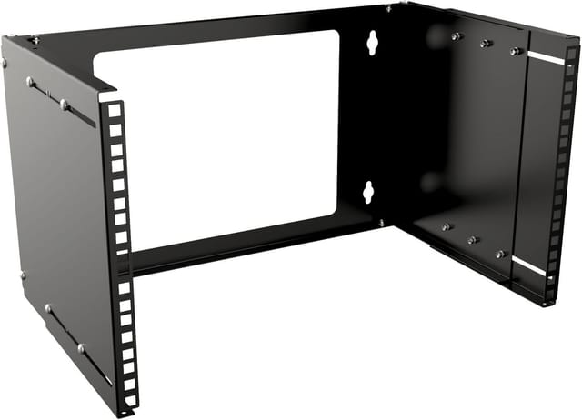 Lanview 19" 6he Wandmontage-rack, Verstellbar, Offen, Schwarz, Rar210bl