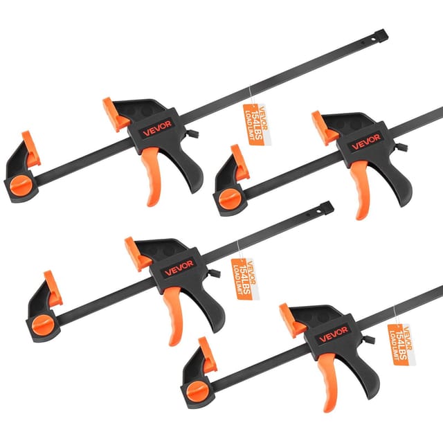 Holzbearbeitungsklemmen, 2er-set, 30,48 Cm Und 15,24 Cm, Handklemmen, Tragkraft 70 Kg