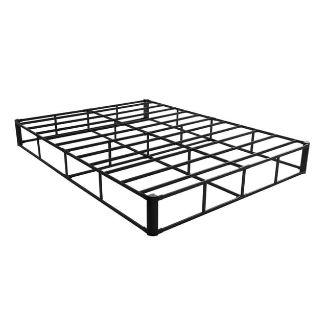 Queensize-bettgestell, 230 Mm Lattenrost, Stabiles Metallgestell Mit Waschbarem Stoffbezug, Verstärkte Stütze