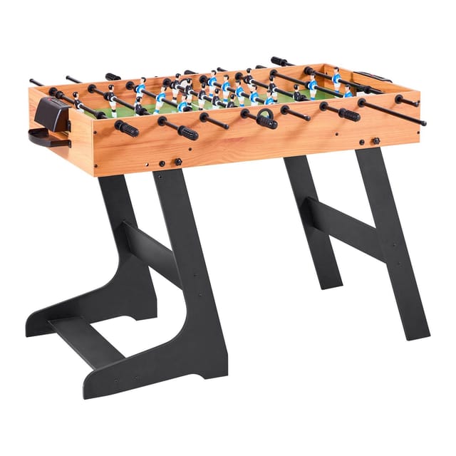 Kompakter, 106 Cm Großer Klapptischkicker, Komplettes Tischfußballspiel Für Drinnen, Für Zuhause Und Die Familie