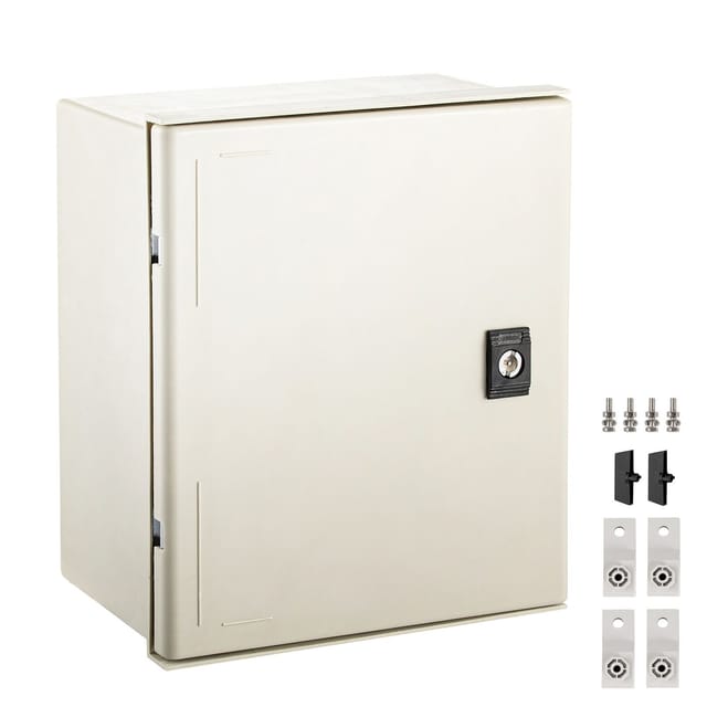Elektrisches Gehäuse Aus Glasfaser Gemäß Nema 4x, 30 X 25 X 14 Cm, Ip66 Wasserdicht, Für Den Innen- Und Außenbereich