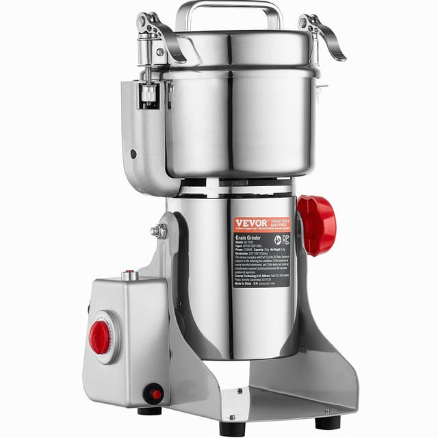 Elektrische Hochleistungsmühle Mit 2000 W Leistung, 750 G Mahlwerk Aus Edelstahl Für Kaffee, Mais, Gewürze Und Getreide, Optimierte Leistung