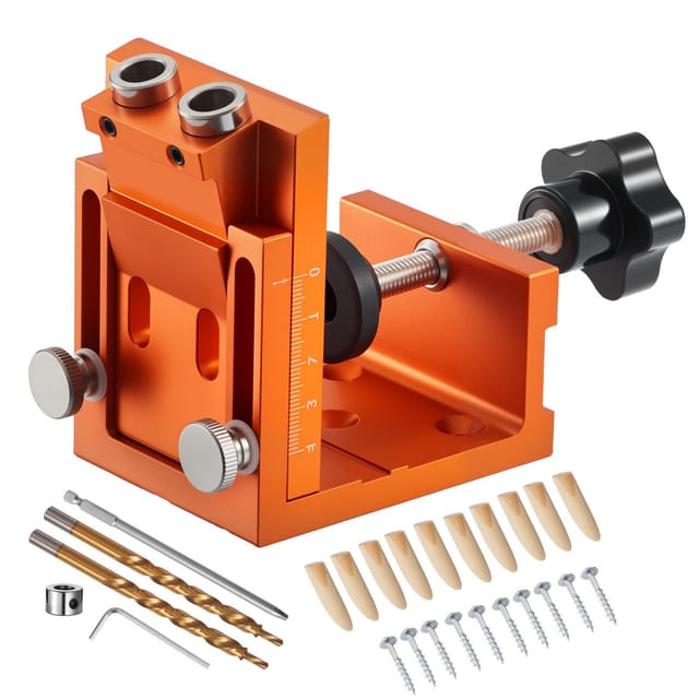 Verstellbarer Taschenbohrlehren-satz Von 12 Bis 48 Mm Mit Bohrer, Werkzeugen Und Schrauben, Verstärkter Metallrahmen Zum Bohren