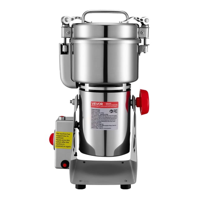 Hochleistungs-elektromühle, 800 G Fassungsvermögen, 2100 W, Edelstahl, Für Trockenes Getreide, Kaffee Und Pfeffer