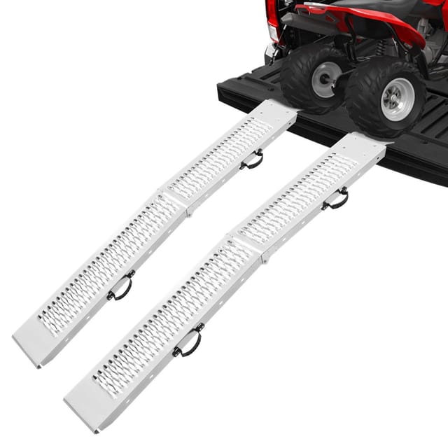 Hochleistungs-stahlrampen, 1000 Lb, 2 Stück, Breite Oberfläche, Universalrampen Mit Griffen Für Atv, Utv, Motorrad, Elektrofahrrad Usw.