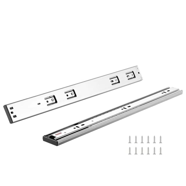 Seitlich Montierte Schubladenschienen, 558,8 Mm, 6 Paare, Vollauszug, Soft-close, Geräuschlos, 45 Kg, Mit Lagern