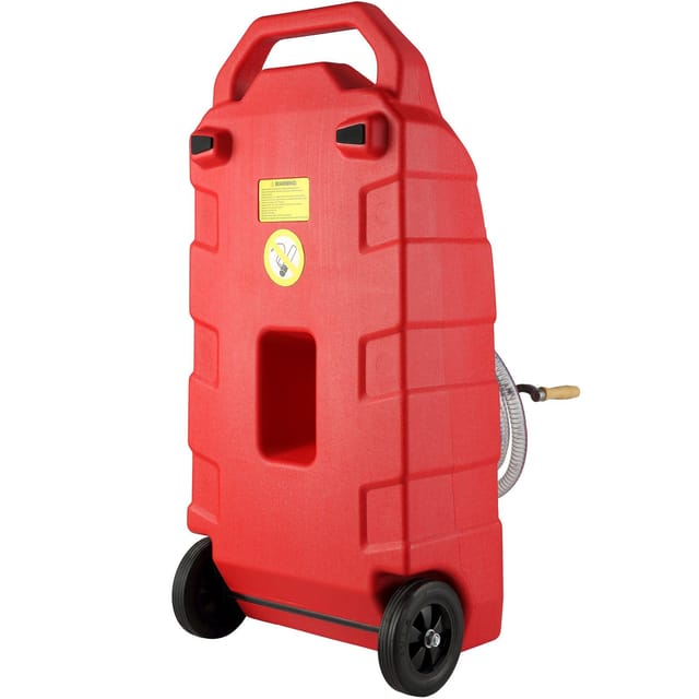 16-gallonen-kraftstoffkanister Mit Handpumpe Und Gummirädern, Tragbarer Benzintank