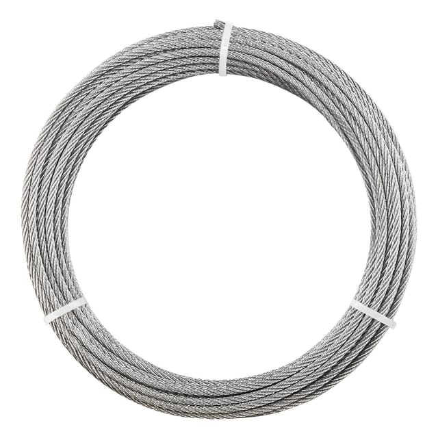 Seilset Aus Edelstahl 316, 3,2 Mm Durchmesser, 12,2 M Länge, 7,1 Kn Bruchfestigkeit, Für Gartengeländer Und Rankgitter