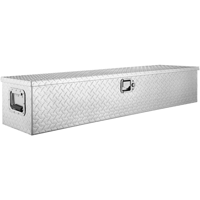 Robuster Werkzeugkasten Aus Aluminium Für Lkw Und Anhänger, Abschließbar, Maße 121,9 X 38,1 X 38,1 Cm, Silber