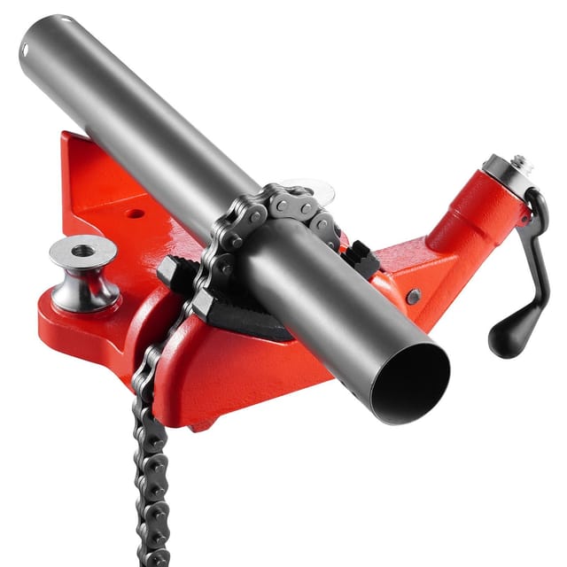 Hochleistungs-kettenschraubstock Für Rohre Von 1/2" Bis 8" Durchmesser, 34,6" Kette, Gusseisenfuß, Ideal Für Sanitär- Und Autoreparaturen