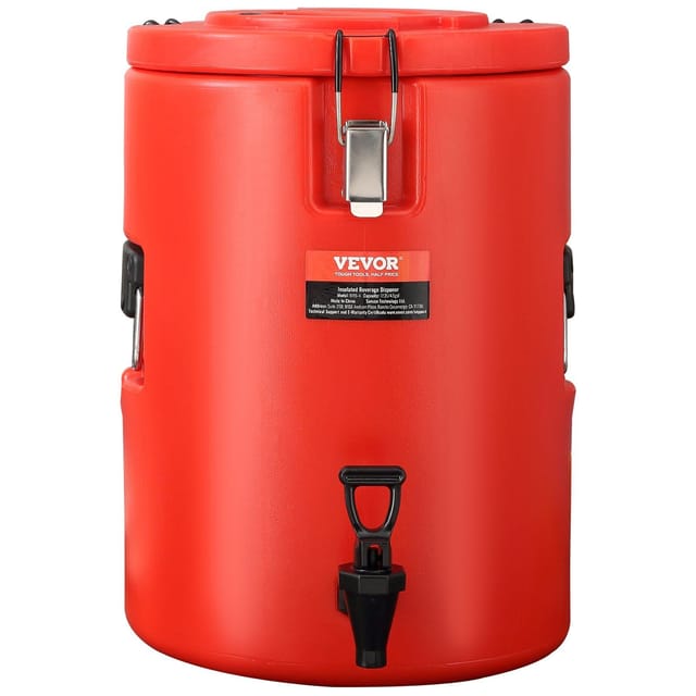 17,2-liter-edelstahl-isolierspender Mit Zapfhahn Und Griff, Ideal Für Tee, Kaffee, Heißwasser Und Catering.