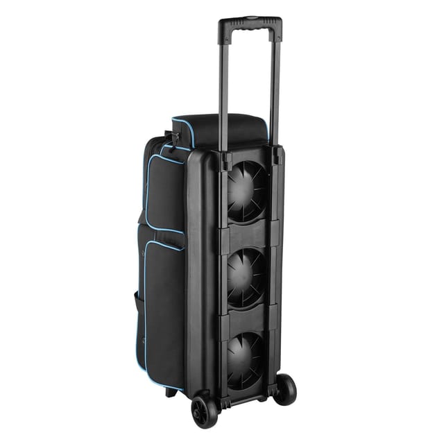 Bowlingtasche Mit Rollen Für 3 Bälle, Schuhfach Bis Us-größe 16, 1050 Mm Teleskopgriff