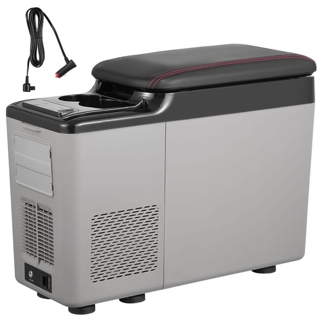Autokühlschrank, 12-v-armlehnenhalterung, 15 L, Eine Zone, -20 Bis 20 °c, 12–24 V Dc, 100–240 V Ac Kompressor, Für Camping Und Outdoor-aktivitäten