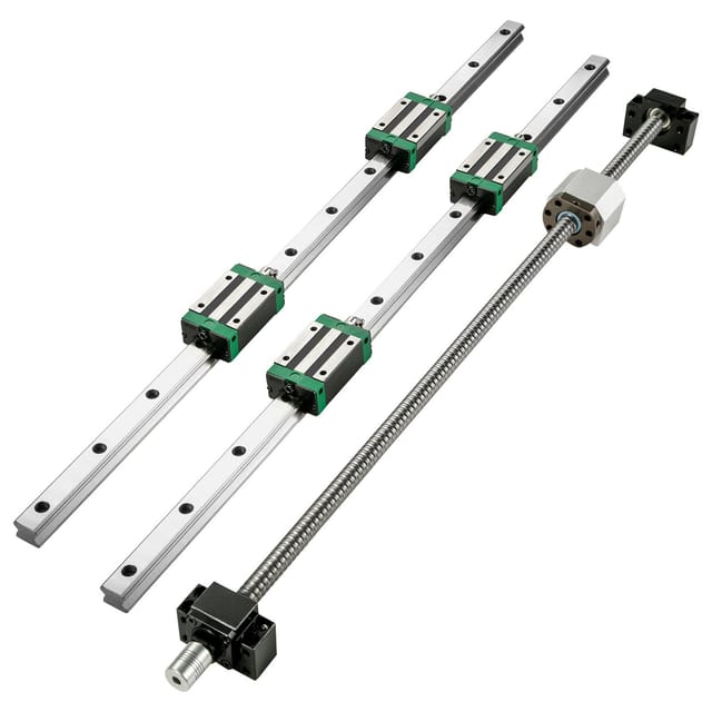 Hgr20 2-teilige 1700 Mm Linearführung Mit Rm1605 Kugelgewindetrieb, Bf12 Bk12 1700 Mm Kit, Für Cnc-fräsmaschinen Und Drehmaschinen