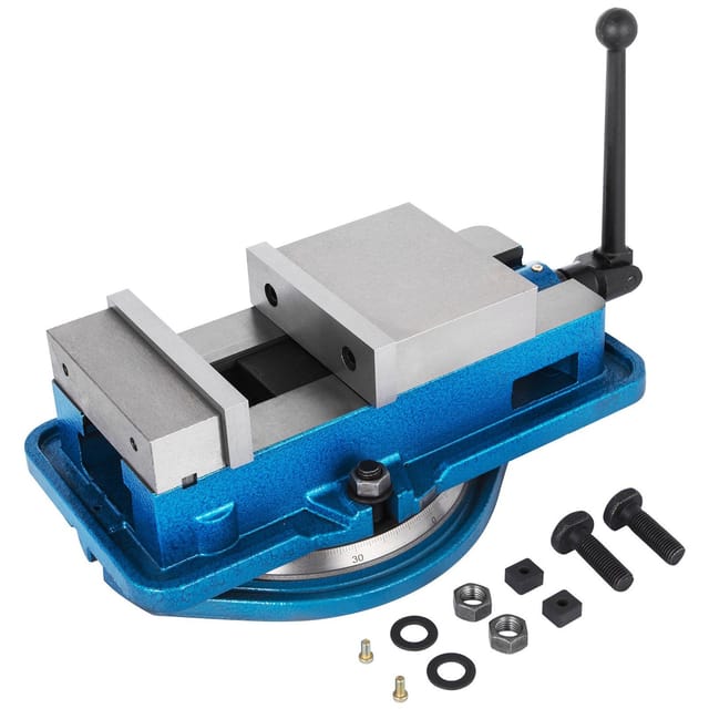 Hochpräziser 80-mm-frässchraubstock Mit 76-mm-backen Und 360-grad-drehsockel, Für Cnc-maschinen Und Professionelle Werkbänke