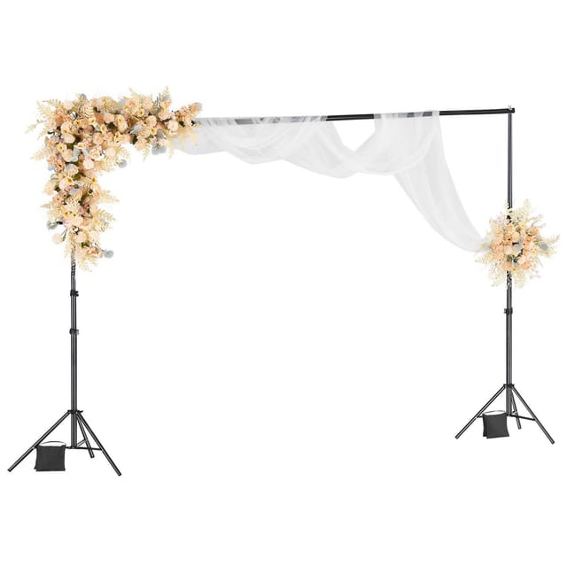 Verstellbare Fotostudio-kulisse, 3 X 3 M, Tragbar Mit 4 Querstangen, Stabiler Halt Für Projektionsleinwände, Ideal Für Hochzeiten, Foto- Und Videostudios, Partys